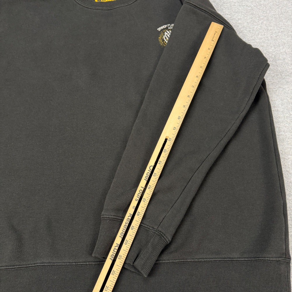 Dixxon Flannel Co Mens 2X Black Praying Skeleton Hands FleeceCrewneck Sweatshirt - Picture 12 of 16